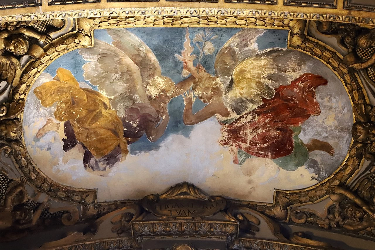 Santa Maria di Galliera, Bologna - Cherubini, dettaglio